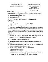 Đề học kì 2 Toán 8 năm 2024 – 2025 trường THCS Nghĩa Tân – Hà Nội