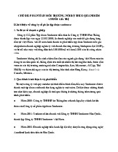 Chủ đề: phân tích môi trường nội bộ theo quan điểm chuỗi giá trị môn Quản trị kinh doanh | Trường Đại học Kinh doanh và Công nghệ Hà Nội