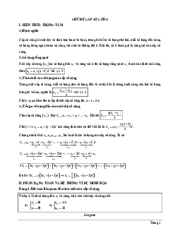 Tài liệu chủ đề cấp số cộng