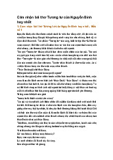 Cảm nhận bài thơ Tương tư của Nguyễn Bính hay nhất