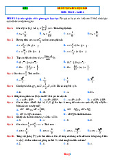 Bộ 10 Đề Ôn Tập Giữa Kỳ 1 Toán 11 Năm Học 2025-2026 Có Đáp Án Lời Giải