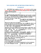 The Environment  - Tiếng Anh cơ sở (FL1128) | Trường Đại học Bách khoa Hà Nội