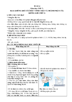 Giáo án Khoa học lớp 4 Bài 4 | Kết nối tri thức