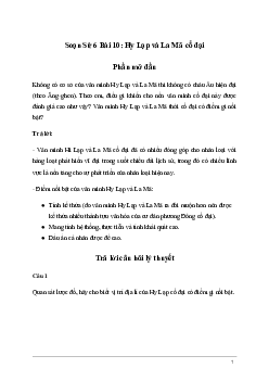 Giải Lịch sử 6 Bài 10: Hy Lạp và La Mã cổ đại | Kết nối tri thức
