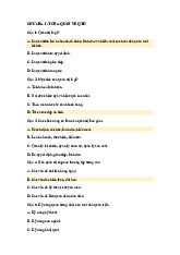 Chương 1 - Tổng Quan và Câu Hỏi Đánh Giá | Môn Quản trị học - Đại học Cần Thơ