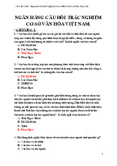 TOP 434 câu trắc nghiệm đại cương môn Cơ sở Văn hóa Việt Nam | Học viện Chính trị quốc gia Hồ Chí Minh