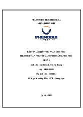 Phương pháp "Học tập tích cực" | Bài tập lớn kết thúc học phần Phương pháp học tập và nghiên cứu khoa học