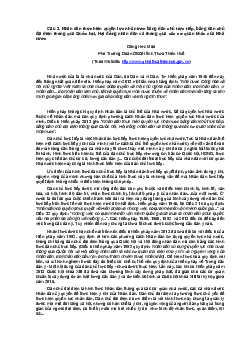 Tự luận "Tìm hiểu nhân dân thực hiện quyền lực nhà nước bằng dân chủ trực tiếp, bằng dân chủ đại diện thông qua Quốc hội, Hội đồng nhân dân và thông qua các cơ quan khác của Nhà nước?"