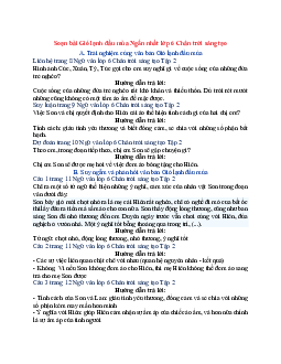 Soạn Văn 6 siêu ngắn - Chân trời sáng tạo bài Gió lạnh đầu mùa