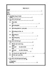 Phân Tích Môi Trường Marketing cho The Coffee House | Môn Quản trị marketing - Đại học Kinh Tế Quốc Dân