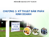 Chương 3: kỹ thuật đàm phán  kinh doanh môn Đàm phán trong kinh doanh | Trường Đại học Khoa học tự nhiên, Đại học Quốc gia Hà Nội