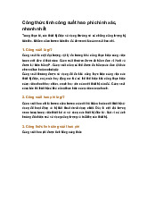 Công thức tính công suất hao phí chính xác, nhanh nhất