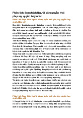 Phân tích đoạn trích Người cầm quyền khôi phục uy quyền hay nhất