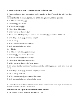 Giải bài tập SBT Tiếng Anh lớp 9 chương trình mới Unit 6: Viet Nam: Then and Now