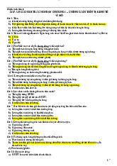 ĐÁP ÁN CÂU HỎI TRẮC NGHIỆM CHƯƠNG 4 – CHÍNH SÁCH TIỀN TỆ KINH TẾ VĨ MÔ | Trường Đại học Kinh Tế - Luật