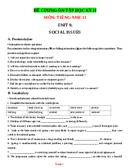 Đề cương ôn tập HK2 môn Tiếng Anh 11 global success (có đáp án)