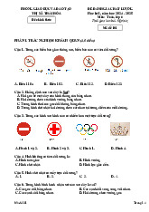 Đề học kì 1 Toán 6 năm 2024 – 2025 phòng GD&ĐT Thái Hòa – Nghệ An