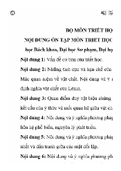 Trọn bộ nội dung ôn tập môn Triết học Mác - Lênin | Đại học Bách Khoa - Đại học Đà Nẵng