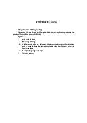 Phương án thi công trên cột điện lực | Trường đại học Điện Lực