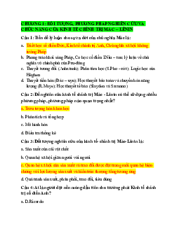 Tổng hợp trắc nghiệm Kinh tế chính trị Mac-Lenin có đáp án | Đại học Gia Định
