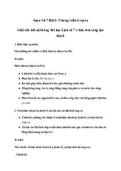 Giải Lịch sử 7 Bài 8: Vương triều Gúp-ta | Chân trời sáng tạo