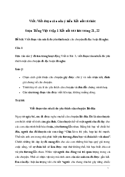 Soạn bài Viết: Viết đoạn văn nêu ý kiến | Kết nối tri thức