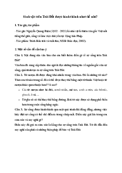 Soạn bài Sinh vật trên Trái Đất được hình thành như thế nào - Kết nối tri thức 6