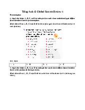 Giải SGK Tiếng Anh 12 Global Success Review 1 Language