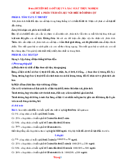 Chuyên đề BD HSG Toán 6: Dữ liệu và xác suất thực nghiệm (có lời giải)