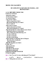 Đề cương giữa học kì 1 Toán 7 năm 2024 – 2025 trường THCS Mạo Khê 2 – Quảng Ninh