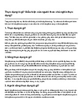 Thực dụng là gì? Biểu hiện của người theo chủ nghĩa thực dụng?