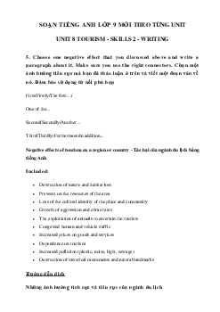 Choose one negative effect that you have discussed above and write a paragraph about it