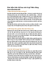 Bảo hiểm thân thể học sinh là gì? Mức đóng bảo hiểm thân thể