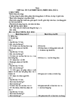 Giáo án Toán 2 sách Kết nối tri thức với cuộc sống (Cả năm) | Tuần 34