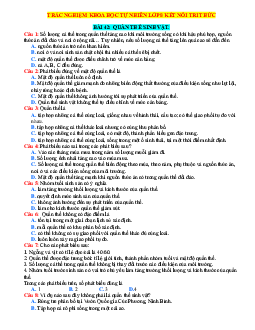 Trắc nghiệm KHTN 8 Kết nối tri thức bài 42 quần thể sinh vật (có đáp án)