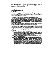 Nguyên lý mối liên hệ phổ biến và sự phát triển trong thực tiễn