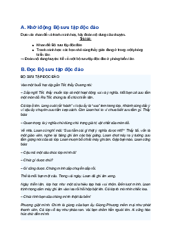 Giải SGK Tiếng Việt 5 trang 36 Bài 7: Bộ sưu tập độc đáo - Kết nối tri thức (Tập 1)