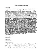 CMOS Processing Technology Overview and Techniques Môn Cấu trúc rời rạc | Trường Đại học Công nghiệp Thành phố Hồ Chí Minh