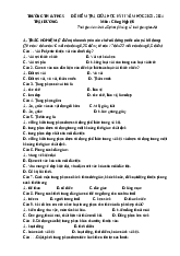 Đề kiểm tra giữa học kỳ II năm học 2023 - 2024 môn: Công nghệ 6 | Trường  TH & THCS Thái Dương