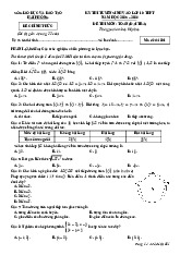 Đề tuyển sinh lớp 10 môn Toán (đại trà) năm 2025 – 2026 sở GD&ĐT Hải Phòng
