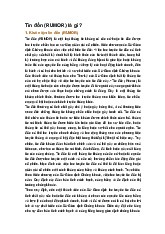 Tin đồn (RUMOR) là gì ?