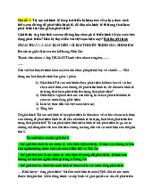 Bài thuyết trình môn Kinh tế phát triển | Trường Đại học Kinh Doanh và Công Nghệ Hà Nội