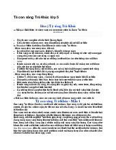 Tả con sông Trà Khúc lớp 5 - Tiếng việt 5