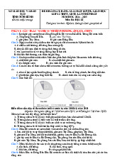 Đề thi thử tốt nghiệp 2025 Địa lí Sở GD Ninh Bình giải chi tiết