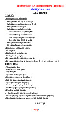 Đề Cương Ôn Thi Toán 8 HK2 Năm Học 2025-2026 Tham Khảo