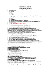 Kỹ năng giao tiếp trong tiền lâm sàng | Ôn thi Tiền lâm sàng