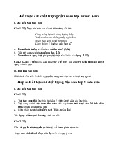 Đề khảo sát chất lượng đầu năm môn Văn lớp 8 năm 2025 (Đề 9)