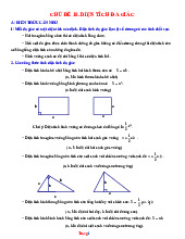 Giáo Án Dạy Thêm Hình 8 Chủ Đề Diện Tích Đa Giác