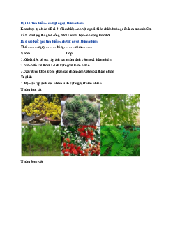 Giải sách giáo khoa môn Khoa học tự nhiên 6 Bài 34: Tìm hiểu sinh vật ngoài thiên nhiên | Chân trời sáng tạo