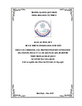 Ảnh Hưởng Nhiệt Độ Thấp Đến Chất Lượng Bơ Booth | Báo cáo Môn Nghiên cứu khoa học - Đại học Quy Nhơn